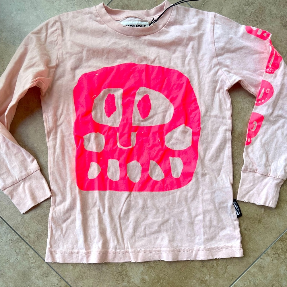 Nununu sz 4/5 pink with pink neon mask long sleeve